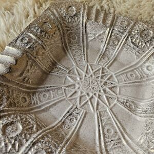 Elegant Textured Ceramic Art Plate